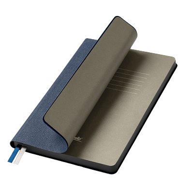 Ежедневник Tweed недатированный, синий (Синий, серый, бежевый)