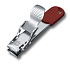 Книпсер VICTORINOX с отверстием для шнурка, сталь, красный, в блистере - Фото 1