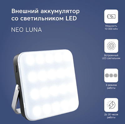 ПЗУ со светильником Rombica LED NEO Luna