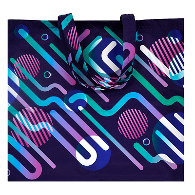 Сумка для покупок Bagz с полноцветной печатью (Фиолетовый)