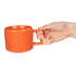 Чашка Jumbo, ver.2, матовая, оранжевая - Фото 4