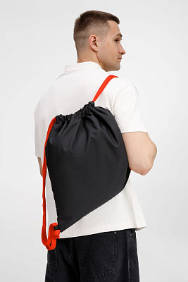 Рюкзак B3, черный с красными лямками