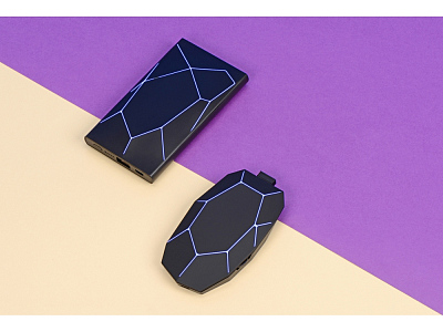 Внешний беспроводной аккумулятор Geo Wireless с подсветкой лого, 5000 mAh