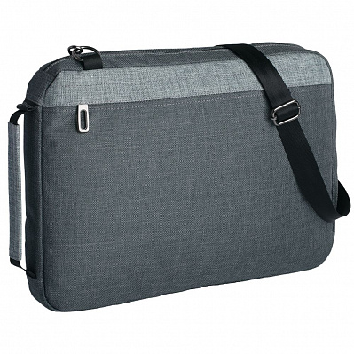 Конференц-сумка 2 в 1 twoFold, серая с темно-серым (Серый)