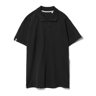 Рубашка поло мужская Virma Premium, черная (Черный)