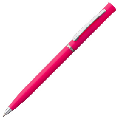 Ручка шариковая Euro Chrome, розовая (Розовый)