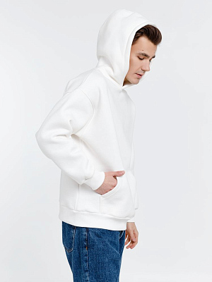 Худи оверсайз унисекс Go Easy, молочно-белое