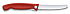 Нож для овощей VICTORINOX SwissClassic, складной, лезвие 11 см с волнистой кромкой, красный - Фото 2