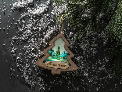 Новогодняя подвеска с подсветкой Ёлочка