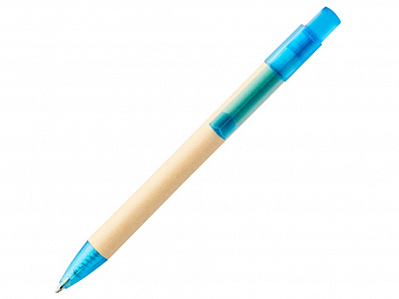 Ручка картонная шариковая Safi (Натуральный/синий)