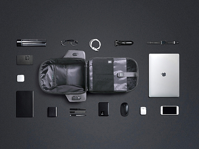 Водостойкий антикражный рюкзак Hipack для ноутбука 15.6