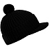 Вязаная шапка с козырьком Peaky, черная - Фото 2