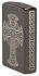 Зажигалка ZIPPO Celtic Cross Design с покрытием Black Ice®, латунь/сталь, черная, 38x13x57 мм - Фото 8