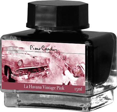 Флакон чернил Pierre Cardin 15мл серия CITY FANTASY цвет La Havana Vintage Pink (Розовая Гавана)