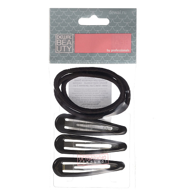 Набор для причесок Dewal Beauty, цвет коричневый ( 6шт.)