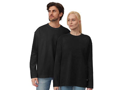 Лонгслив оверсайз Berlin унисекс (Чёрный)