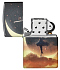 Зажигалка ZIPPO Mythological с покрытием Glow In The Dark Green, латунь/сталь, черная, 38x13x57 мм - Фото 4