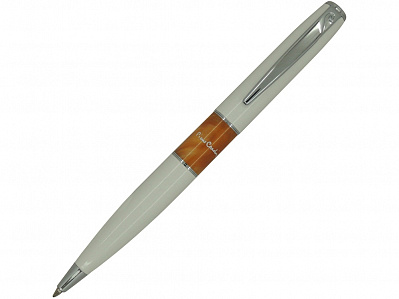 Ручка шариковая Libra (Белый/оранжевый/серебристый)