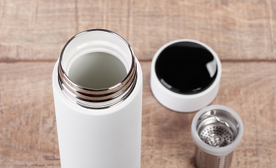 Набор подарочный "Pleasure": термос "Финикс", специи, белый