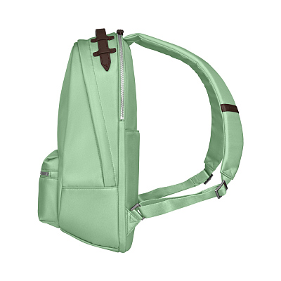 Рюкзак VICTORINOX Victoria Classic Business Backpack, мятный, нейлон/кожа/микрозамша, 27x21x41 см