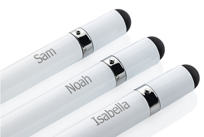 Алюминиевый вечный карандаш с ластиком и стилусом