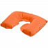 Надувная подушка под шею в чехле Sleep, оранжевая - Фото 1