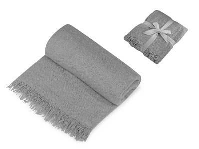 Плед акриловый Mohair (Серый)