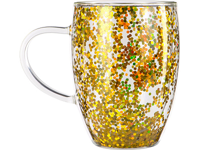 Кружка с двойными стенками с блестками Festival
