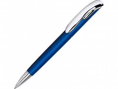 Ручка пластиковая шариковая Нормандия (Синий металлик/серебристый)