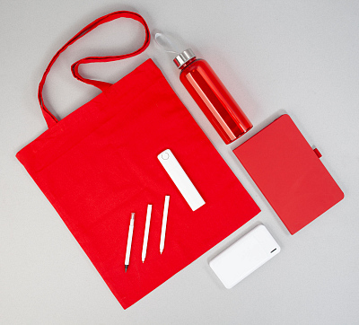 Набор подарочный "Total black", красный с белым