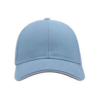 Бейсболка LIBERTY SANDWICH, 6 клиньев, сэндвич, металлическая  застежка