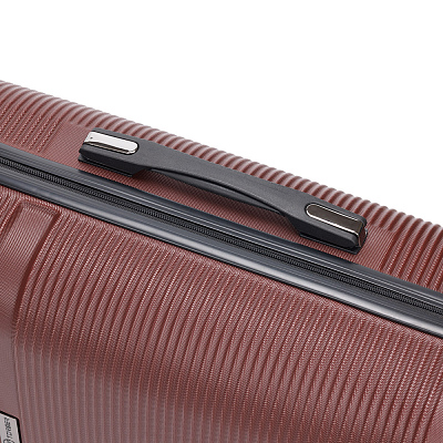 Чемодан TORBER Onego, бордовый, ABS-пластик, 59,5 х 39,5 х 24 см, 46 л