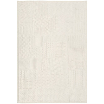 Плед Snippet, молочно-белый