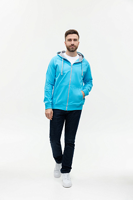 Толстовка мужская STAN с капюшоном на молнии футер без начёса 260, 61