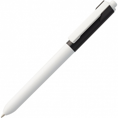 Ручка шариковая Hint Special, белая с черным (Черный)