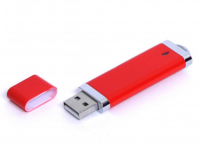 USB 3.0- флешка промо на 32 Гб прямоугольной классической формы (Красный)