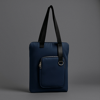 Шоппер Superbag Pocket (темно-синий с черным)