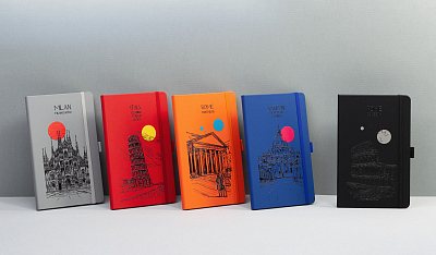 Блокнот "Парма_Torre Pisa", формат А5, красный