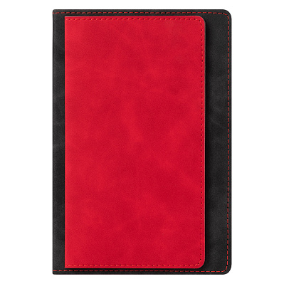 Ежедневник A5 B2Book Medio недатированный, черный (Черный, бежевый, красный)