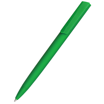 Ручка пластиковая Lavy софт-тач, зеленая (Зеленый)