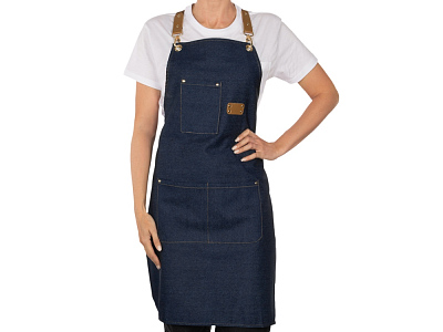 Джинсовый фартук с карманами Fry