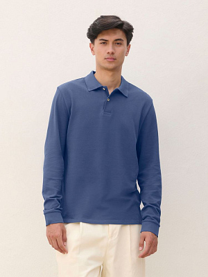 Рубашка поло унисекс с длинным рукавом Pacific LSL, красная