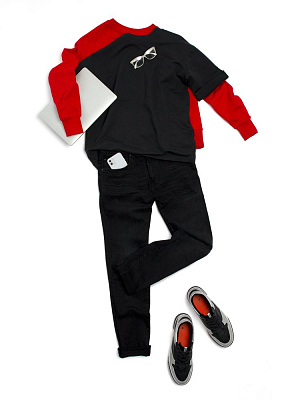 Футболка оверсайз унисекс Kosmos 2.0, темно-синяя