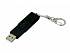 USB 2.0- флешка промо на 4 Гб с поворотным механизмом и однотонным металлическим клипом - Фото 2