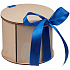 Коробка Drummer, круглая, с синей лентой - Фото 1