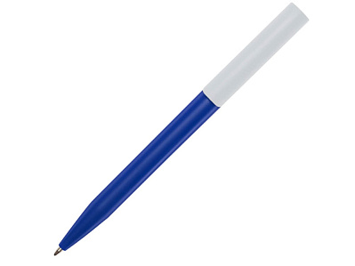Ручка пластиковая шариковая Unix из переработанной пластмассы (Синий)
