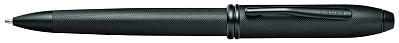 Шариковая ручка Cross Townsend Black Micro Knurl (Черный)