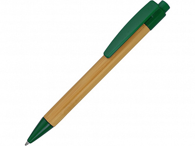 Ручка шариковая Borneo (Светло-коричневый/зеленый)