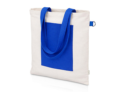 Сумка для покупок Topiс из переработанных материалов (Натуральный/синий)