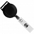 Ретрактор Attach с ушком для ленты, черный - Фото 1